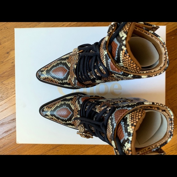 BNIB Chloe Women's Rylee Ankle Boots Sz 7 RARE - Picture 3 of 8